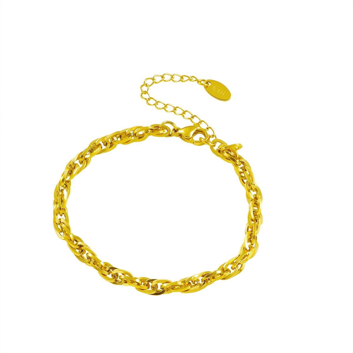 Heavy-Gauge Industrial Link Bracelet | 316L Titanium Steel | OVRSZN