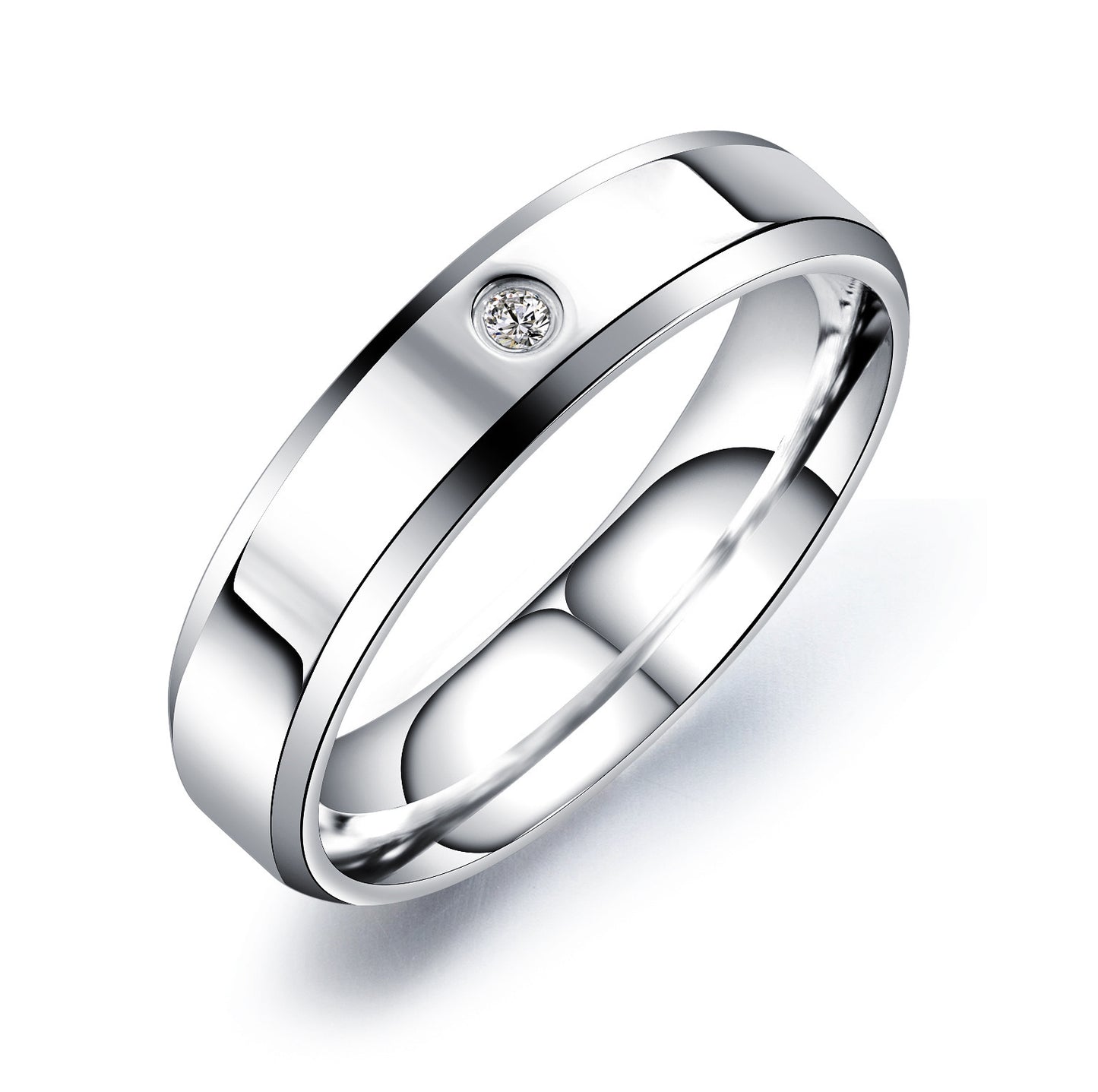 Dainty Solitaire Ring in 316L Titanium Steel | OVRSZN