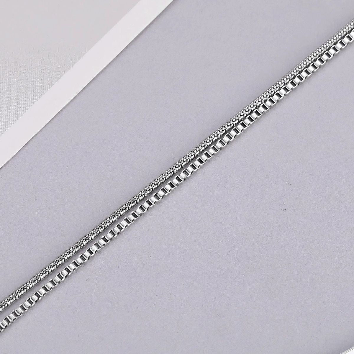 Layered Snake & Cuban Bracelet | 316L Titanium Steel | OVRSZN