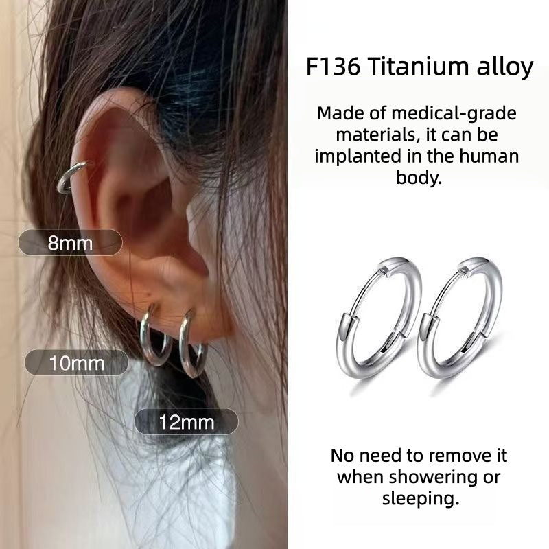 F136 Titanium Sleeper Hoops | 24/7 Tarnish-Free Wear | OVRSZN