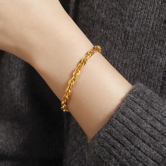 Heavy-Gauge Industrial Link Bracelet | 316L Titanium Steel | OVRSZN