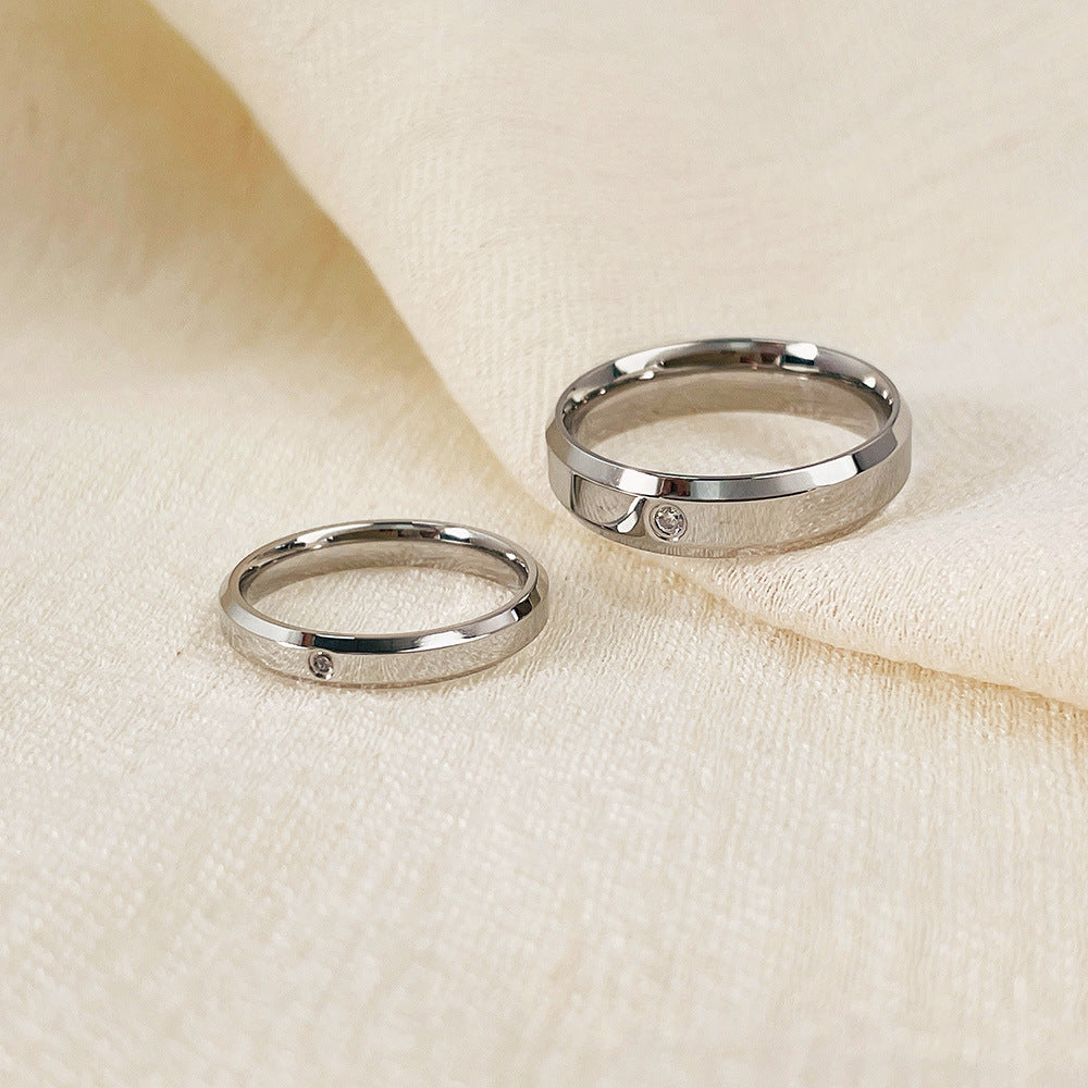Dainty Solitaire Ring in 316L Titanium Steel | OVRSZN