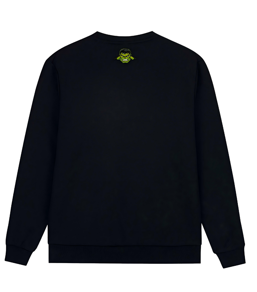 Green Giant Graphic Sweatshirt – Oversized Hip Hop Streetwear Pullover with Original Artwork