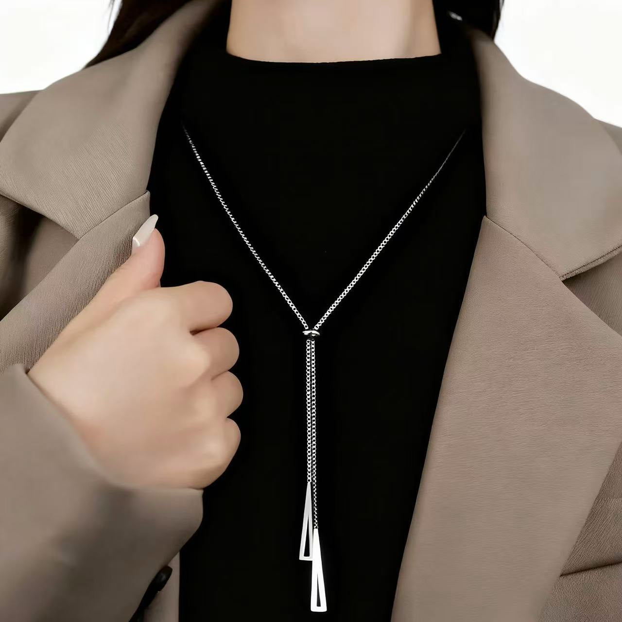 Adjustable Triangle Necklace | OVRSZN