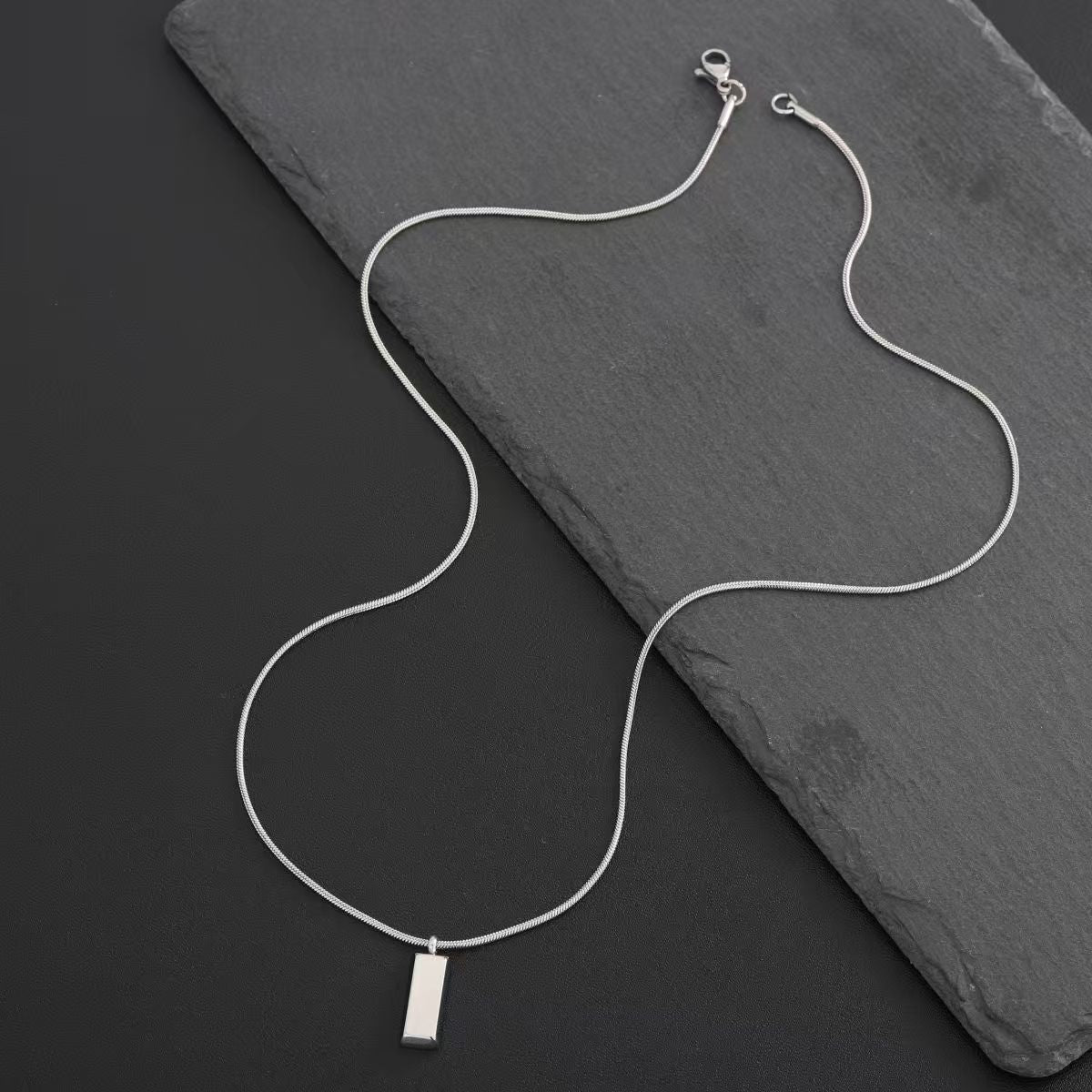 Titanium Brick Necklace | OVRSZN