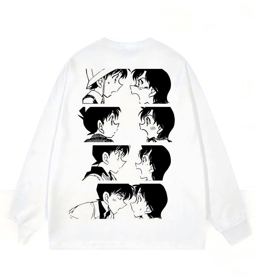 Detective Conan-Inspired Graphic Sweatshirt – Oversized Hip Hop Streetwear Pullover with Original Artwork