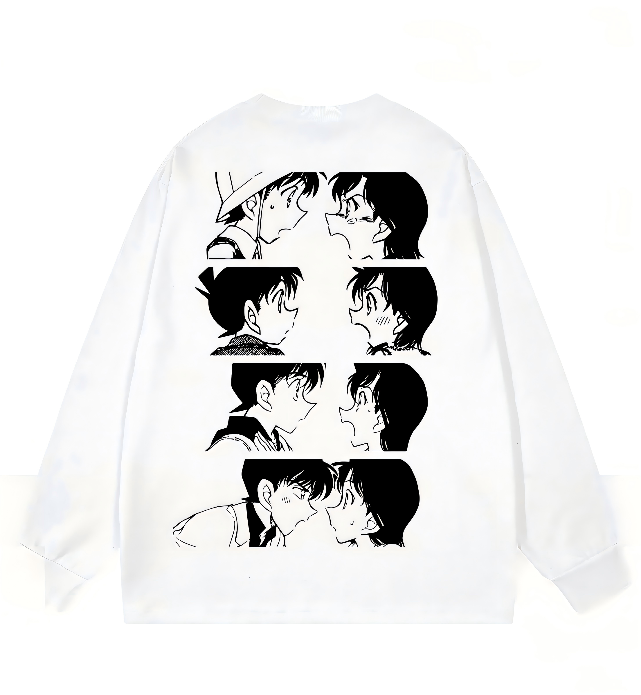 Detective Conan-Inspired Graphic Sweatshirt – Oversized Hip Hop Streetwear Pullover with Original Artwork