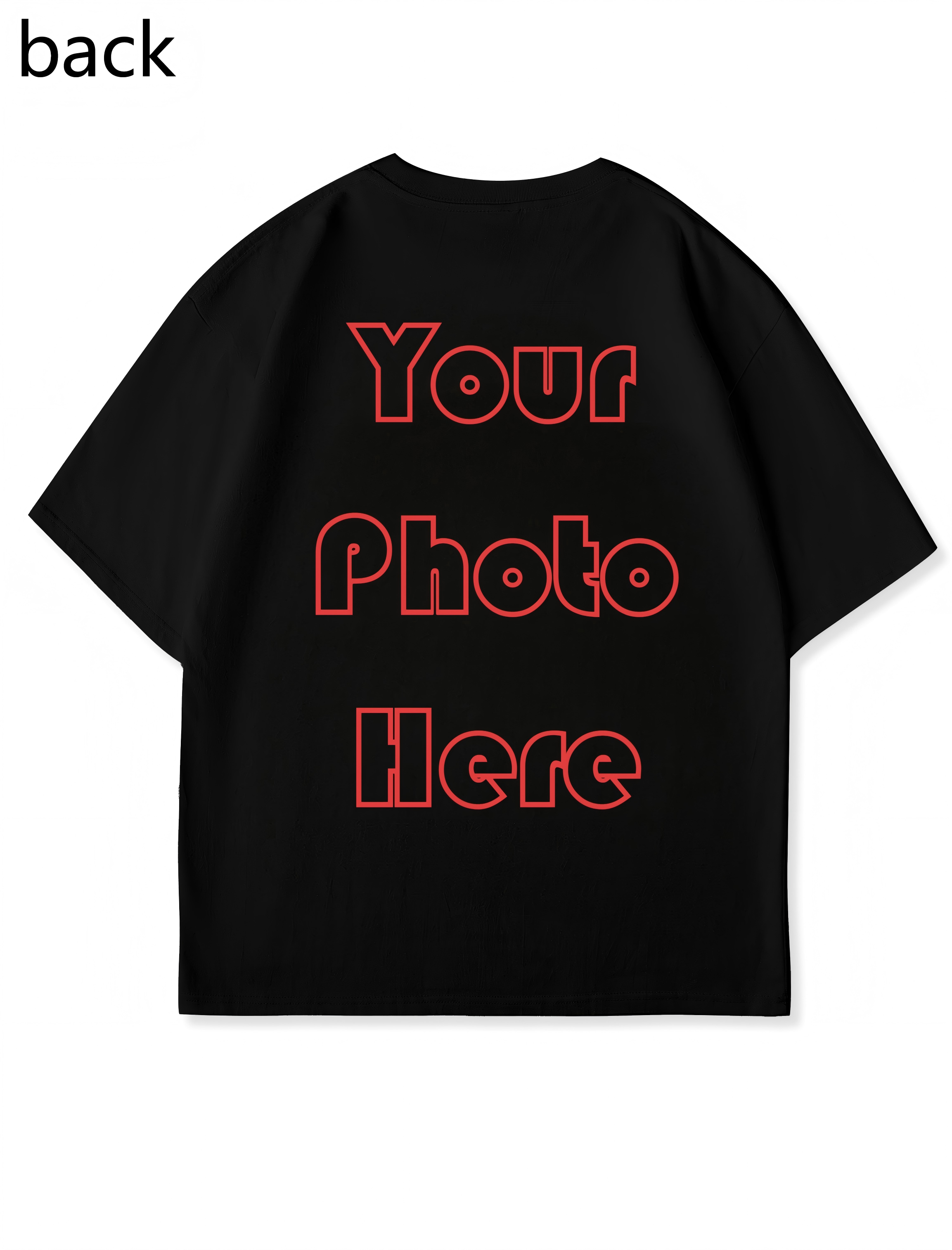 Your Photo Custom Tee – Create Your Own Oversized Streetwear T-Shirt