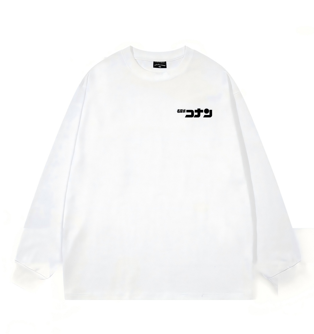 Detective Conan-Inspired Graphic Sweatshirt – Oversized Hip Hop Streetwear Pullover with Original Artwork