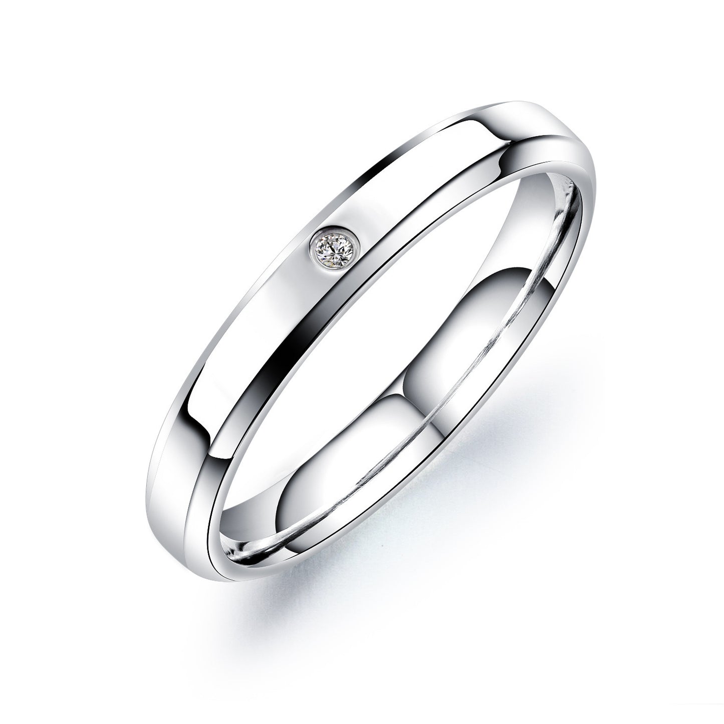 Dainty Solitaire Ring in 316L Titanium Steel | OVRSZN